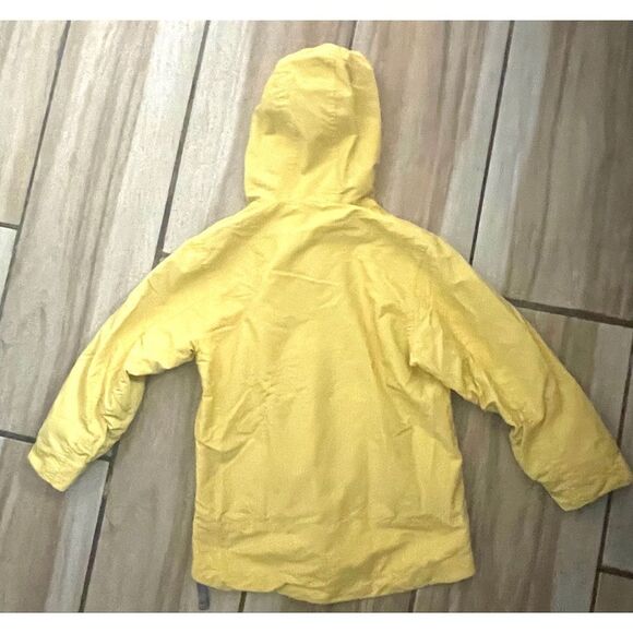 GAP Kids Yellow Windbreaker Jacket Unisex Size Small 6-7 Hooded - Picture 2 of 11